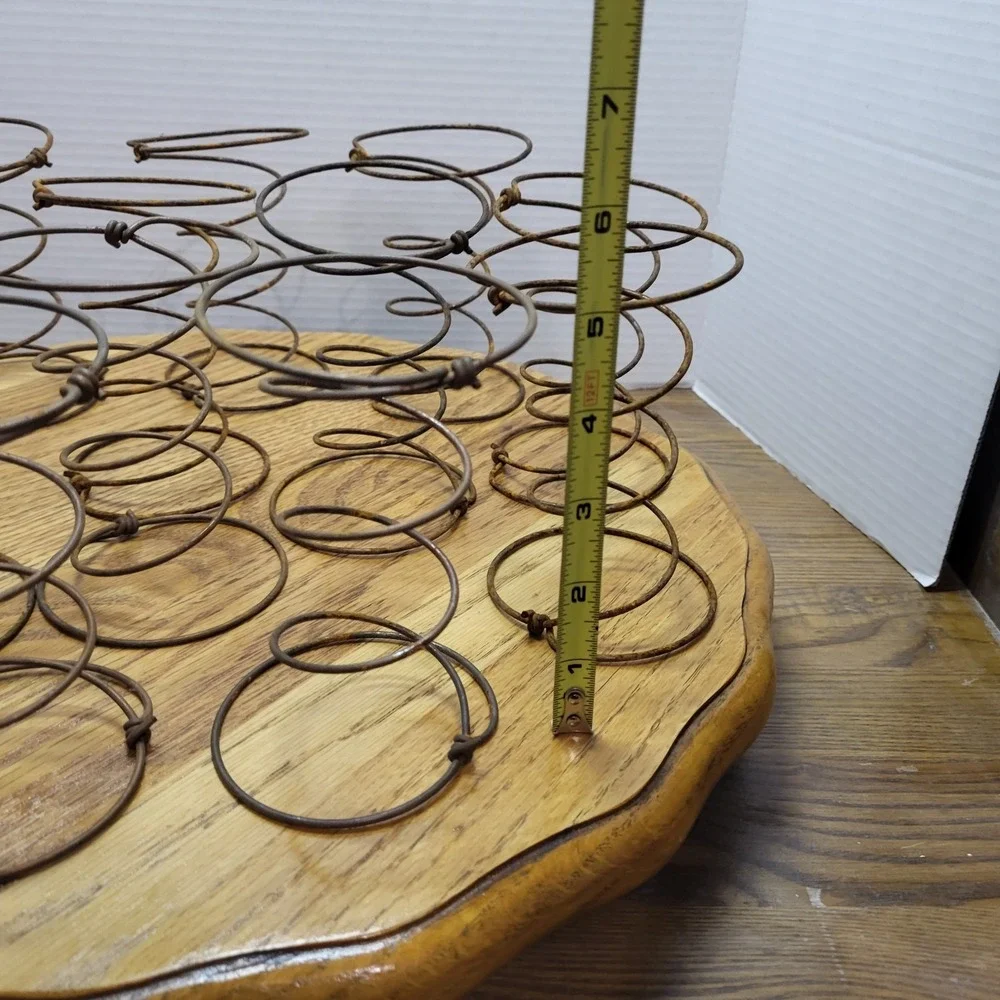 VTG Rusty Hourglass Metal Coil Old Bed Springs Lot Of 12 Pc. 5